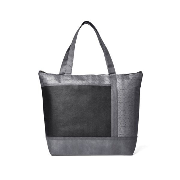 Hexagon Pattern Non-Woven Cooler Tote Bag Thumbnail