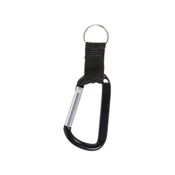 Carabiner With Strap And Split Ring Keychain Thumbnail