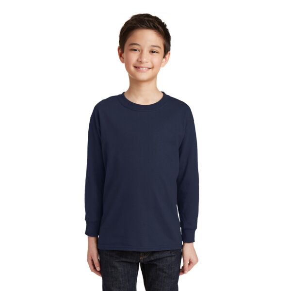 Youth 5.4oz Cotton Long Sleeve T-Shirt Thumbnail