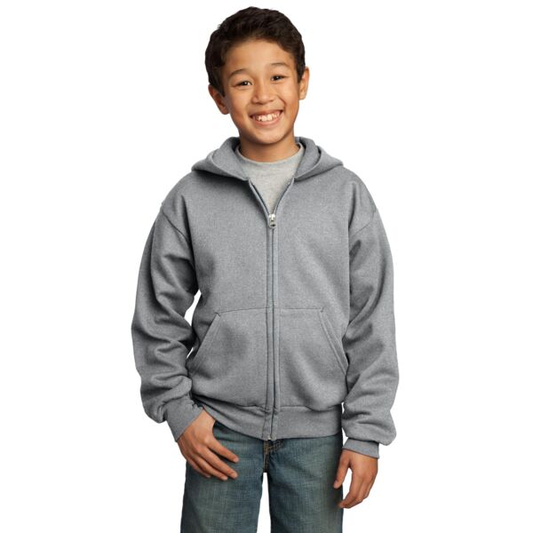 Youth 50/50 Full-Zip Hooded Sweatshirt Thumbnail