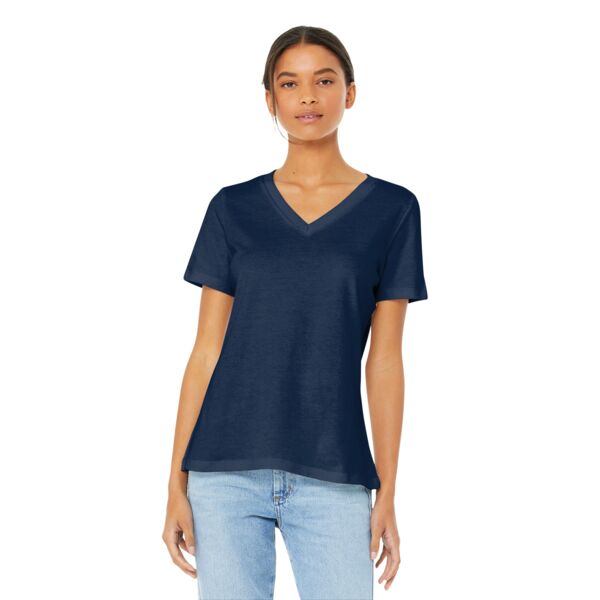 Women's Relaxed Jersey Short Sleeve V Neck Tee Thumbnail