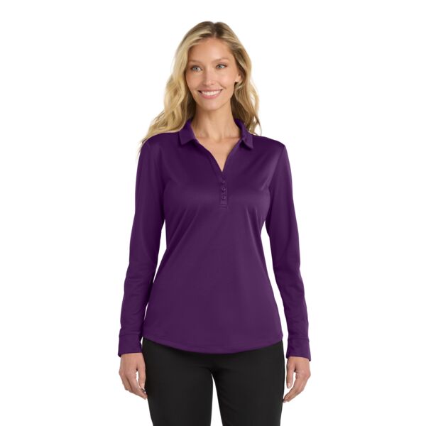 Ladies Silk Touch  Performance Long Sleeve Polo Thumbnail