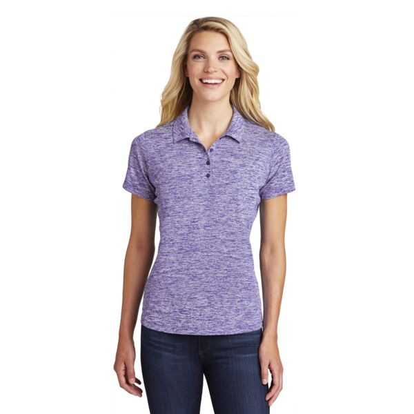 Ladies PosiCharge ® Electric Heather Polo Thumbnail
